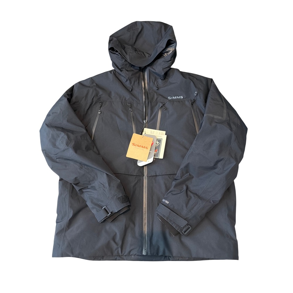 Simms Bulkley Jacket Black Gore-Tex Primaloft Fishing Parka XL NEW